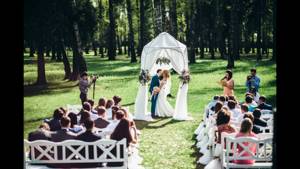 Самая красивая выездная церемония регистрации брака в Москве. Мона бутик.