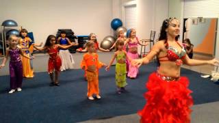 Восточные детские танцы, открытый урок в клубе Нега
