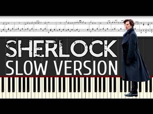 Ноты для Фортепиано: Sherlock - Main Theme. Piano tutorial.