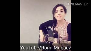 Курдская Красавица красиво поет под гитару курдские народные песни
