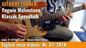 ✪ GITARRE LERNEN: Yngwie Malmsteen ►Neoklassik Speedlick