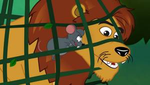 Лев и мышь сказка для детей, анимация и мультик