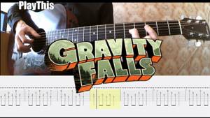 [Gravity Falls] Как играть тему из мультсериала на гитаре + ТАБЫ | Уроки гитары от PlayThis#9
