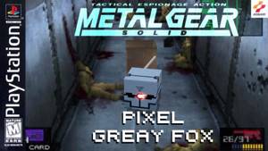 Metal Gear Solid  Box_ Pixel Gray Fox - Level_UP
