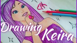 How to draw Keira/Princess and popstar/Как нарисовать Кейру/ПРИНЦЕССА И ПОП ЗВЕЗДА