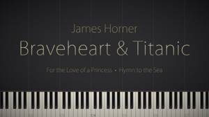 Braveheart & Titanic: Piano Suite - A James Horner Tribute \\ Synthesia Piano Tutorial