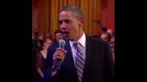 Обама поет песню "Путин Молодец!" В.В. смеется!!! Ржач)))