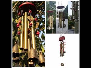 Музыка ветра, трубочки, колокольчики,Tubes,Bells, Bronze,Outdoor, Living Wind Chimes, 65cm