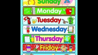 Английский детям. Дни недели на английском языке. Days of the week.