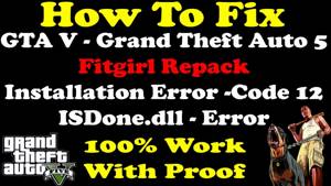 How To Fix | GTA 5 | ISDone.dll Error | Installation Error | Lolly Repack Fitgirl