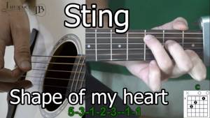 Sting - Shape of my heart урок на гитаре. Легко!