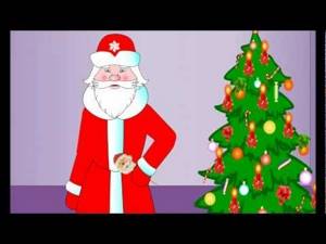 Новогодние мультфильмы для детей. Дед Мороз в гостях у Маши. Песенка про ёлочку.