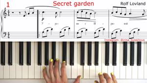 ЛЕГКАЯ ВЕРСИЯ SECRET GARDEN SONG Rolf Lovland Piano EASY VERSION Песня Таинственного Сада Облегченно