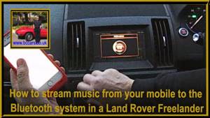 How to stream music from your mobile to the bluetooth system in a Land Rover Freelander 2 2 2 SD4 HS