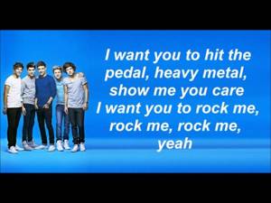 One Direction - Rock me (Lyrics and Pictures)