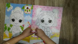 Бумажные куклы ЛОЛ раскраски и наклейки у Дианы Dolls LOL coloring pages and stickers from Diana 0+