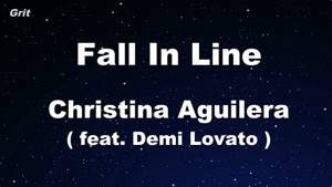 Fall In Line ft. Demi Lovato - Christina Aguilera Karaoke 【No Guide Melody】 Instrumental