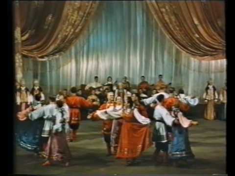 Russian folk  dance. СЕВЕРНЫЙ РУССКИЙ НАРОДНЫЙ ХОР. 1953г
