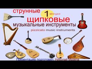 1 Струнные щипковые музыкальные инструменты