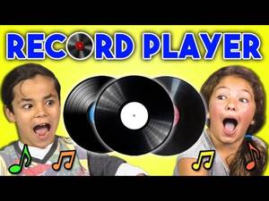KIDS REACT TO RECORD PLAYERS/VINYL