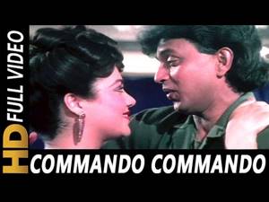 Commando Commando | Vijay Benedict, Alisha Chinai | Commando 1988 Songs | Mithun, Mandakini