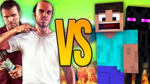 СУПЕР РЭП БИТВА: GTA VS Minecraft (ГТА Против МАЙНКРАФТ)