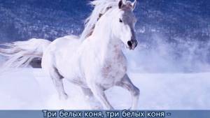 🎅 Три белых коня песня с субтитрами Чародеи 🎄 Cantofilm 🎄 Красивые зимние пейзажи