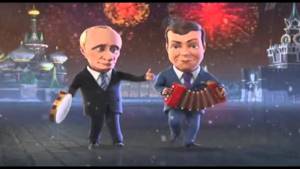Новогодние частушки Путина и Медведева 2011 | Русские народные частушки