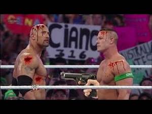 WWE John Cena vs The Rock HLS,Cena nearly died