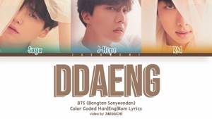 BTS RM, SUGA, J-HOPE - DDAENG (땡) (Color Coded Lyrics Eng/Rom/Han+Español)