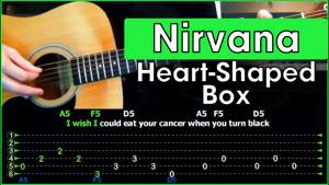 Nirvana - Heart-Shaped Box | Acoustic Cover | Разбор песни на гитаре | Табы, аккорды