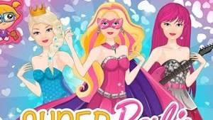 NEW Игры для детей—Disney Принцесса Супер Барби Рок-звезда —Мультик для девочек