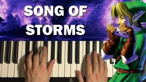 HOW TO PLAY - Zelda - Song Of Storms (Piano Tutorial Lesson)