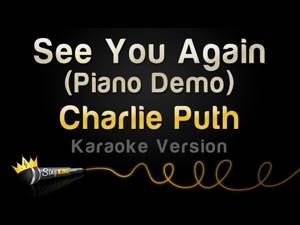 Charlie Puth - See You Again (Piano Demo - Karaoke Version)