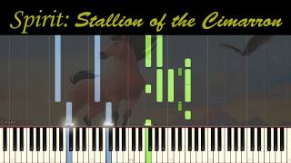 Hans Zimmer  - Reunion (OST "Spirit: Stallion of the Cimarron") [piano tutorial + sheet piano]