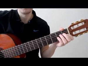 Видео урок на гитаре The Beatles Blackbird,  видео разбор песни, как играть