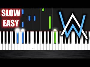 Alan Walker - Faded - SLOW EASY Piano Tutorial by PlutaX
