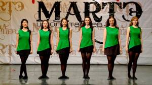Народные танцы мира. Ирландский танец "Reel" в школе танцев МАРТЭ 2013г.