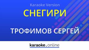 Снегири - Сергей Трофимов (Karaoke version)