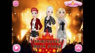 Мультик игра Принцессы Диснея рок-звезды (Princesses Rock Star)