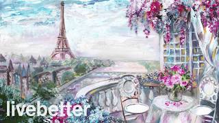Кафе Париж романтическая французская романтическая традиционная инструментальная музыка,