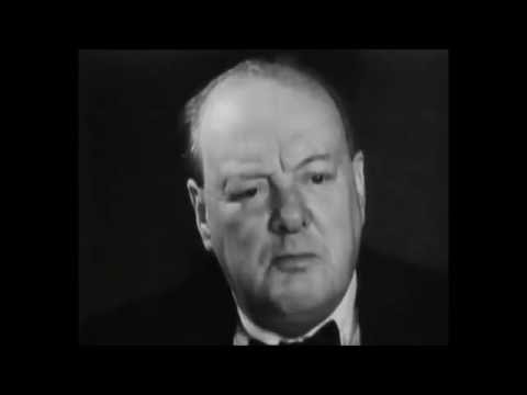 Выступление Уинстона Черчилля.