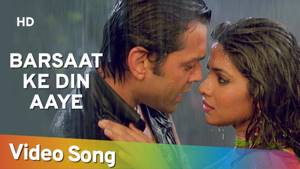 Barsaat Ke Din Aaye | Barsaat (2005) | Bobby Deol | Priyanka Chopra | Rain Song | Filmigaane