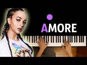 Мари Краймбери - AMORE ● караоке | PIANO_KARAOKE ● + НОТЫ & MIDI