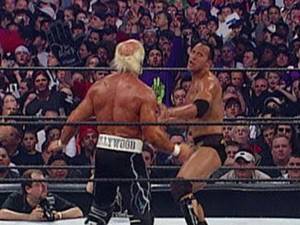 Dwayne "The Rock" Johnson battles Hollywood Hogan